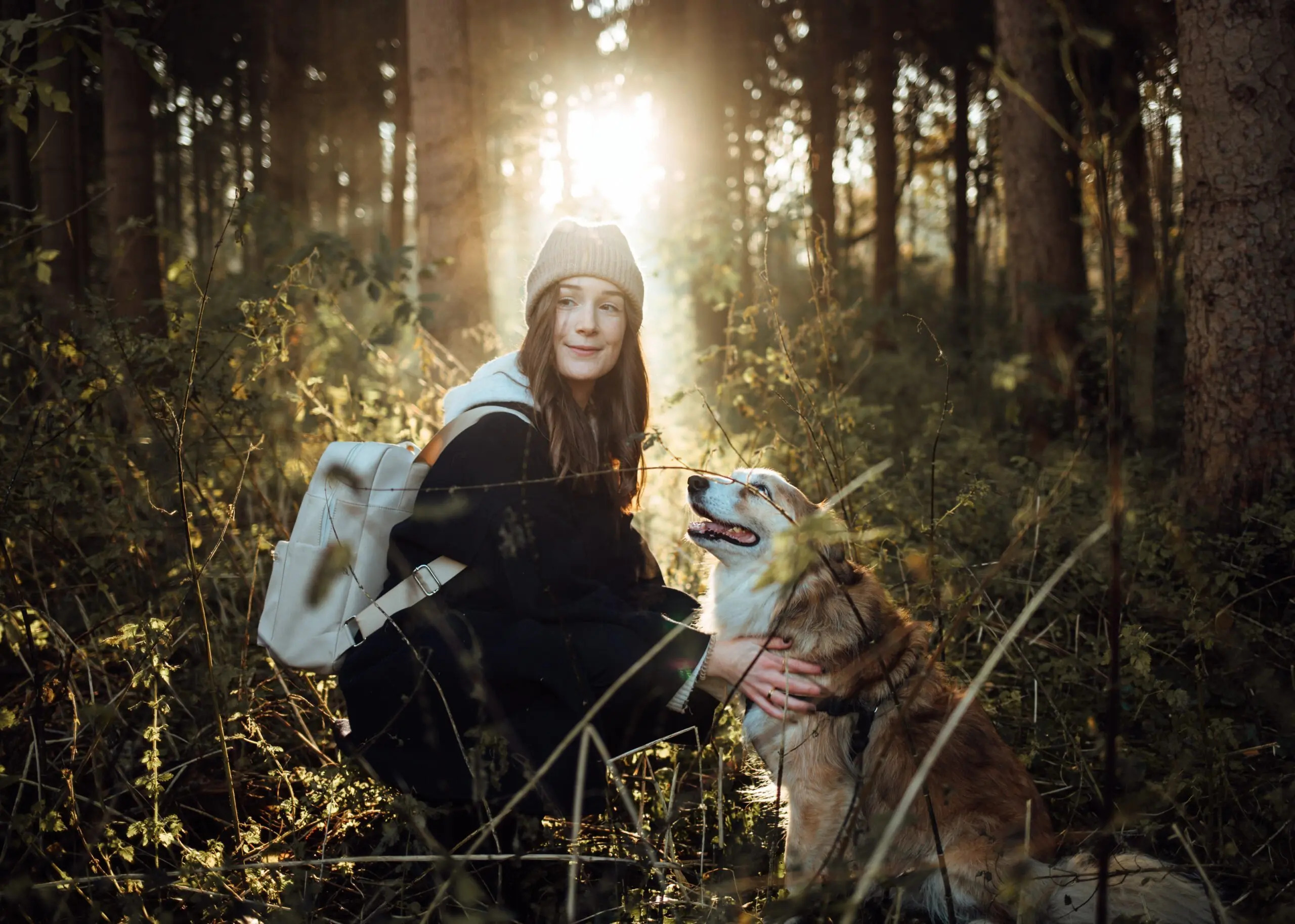 Jennie met haar hond Cody